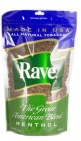 Rave Menthol Rolling Tobacco made in USA, 5 x 226 g bags, 1133 g total. Free shipping!