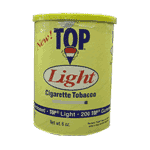 Top Light Rolling Tobacco made in USA, 10 x 6 oz cans, 1700g total.