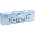 Nat Sherman Naturals Ultra Blue King Size cigarettes made in USA, 4 cartons, 40 packs.