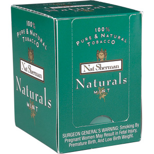 Nat Sherman Naturals Menthol 101 mm cigarettes made in USA, 4 cartons, 40 packs. Free shipping!