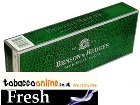 Benson & Hedges Menthol Green 100 cigarettes made in USA, 4 cartons, 40 packs. Free shipping.