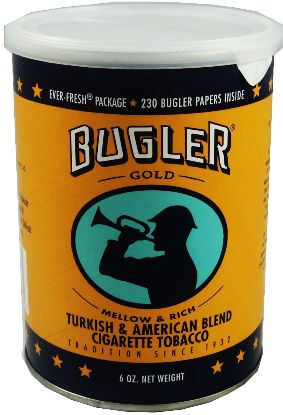 Bugler Gold Rolling Tobacco made in USA, 6 x 170 g can.1020 g total. Free shipping!
