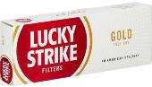 Lucky Strike Gold 100 Box cigarettes made in USA. 4 cartons, 40 packs. Free shipping!