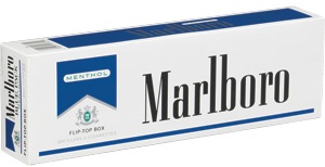 Marlboro Menthol Blue Pack Box cigarettes made in USA, 4 cartons, 40 packs. Free shipping!