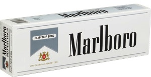 Marlboro Silver Box cigarettes made in USA, 4 cartons, 40 packs. Free shipping!