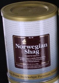 Peter Stokkebye Norwegian Shag Can Rolling Tobacco, 4 x 300g can, 1200g