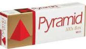 Pyramid Red 100 Box cigarettes made in USA, 4 cartons, 40 packs. Free shipping!