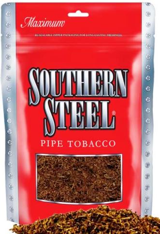 Southern Steel Maximum Dual Use Tobacco Made in USA. 4 x 453 g Bags, 1812 g. total. Free shipping!
