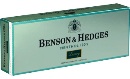 Benson & Hedges Menthol Lights 100 Luxury cigarettes made in USA, 4 cartons, 40 packs. Free shipping
