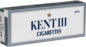 Kent III 100 Ultra Lights cigarettes made in USA, 4 cartons, 40 packs. Free shipping!