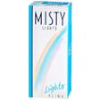 Misty Slims 100 Blue Lights Box cigarettes made in USA, 4 cartons, 40 packs. Free shipping!