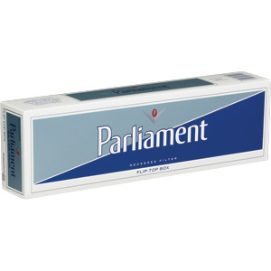 Parliament Silver Ultra Lights Box cigarettes made in USA , 40 pcks, 4 cartons. Free shipping!