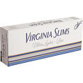 Virginia Slims Silver Ultra Lights 100 Luxury cigarettes made in USA, 40 packs. Free shipping!