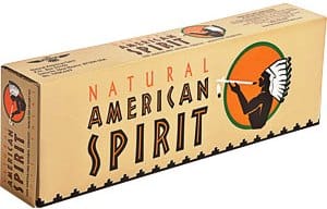 American Spirit Non Filter cigarettes made in USA, 40 packs, 4 cartons. Fresh. Free shipping!